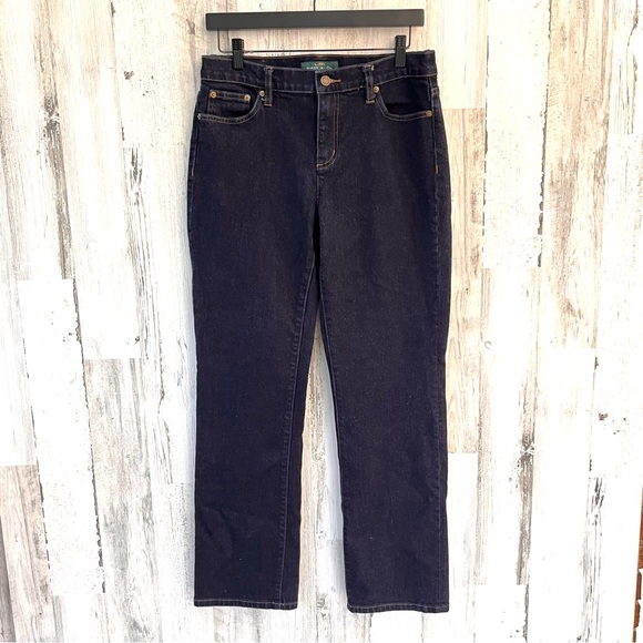 Lauren Ralph Lauren Denim - Lauren Ralph Lauren Women’s Straight Leg Dark Blue Denim Jeans Size 10.. 30X30